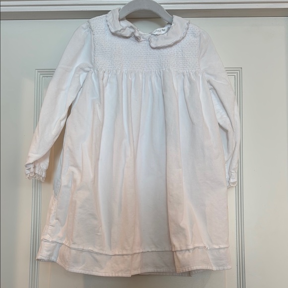 Caramel White Ruffled Collar Dress - Picture 1 of 3